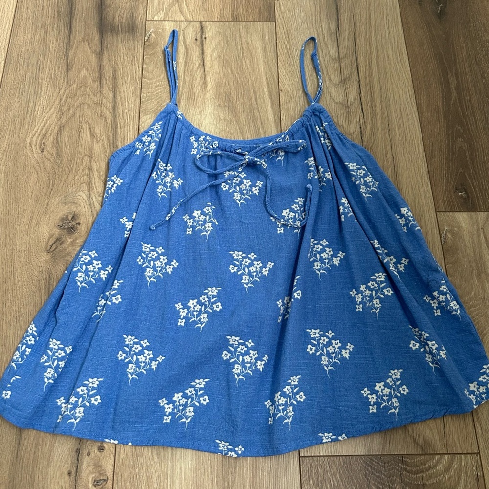 H&M Blue Floral Women's tank Top